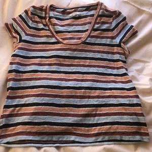 Size medium Madewell boatneck Tee with stripes